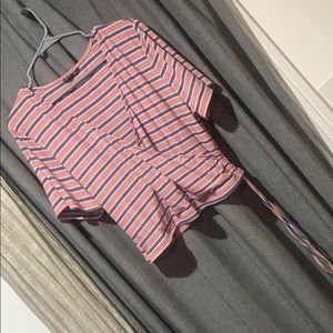 Stripe Crop Shirt